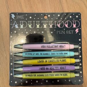 Colorful Adulthood Pen Set